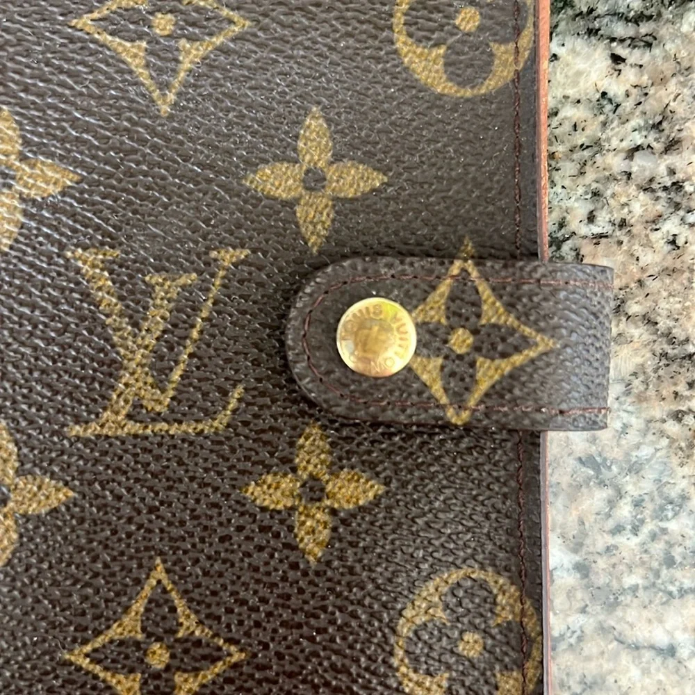 Louis Vuitton Monogram Brown and Gold Notebook Planner Cover